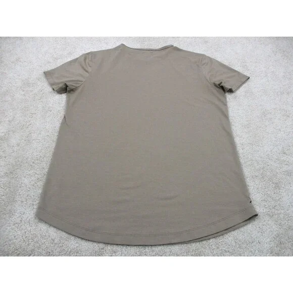 Cuts Shirt Mens Large L Brown Tan Casual Performance Stretch Crew Tee * - Picture 10 of 13